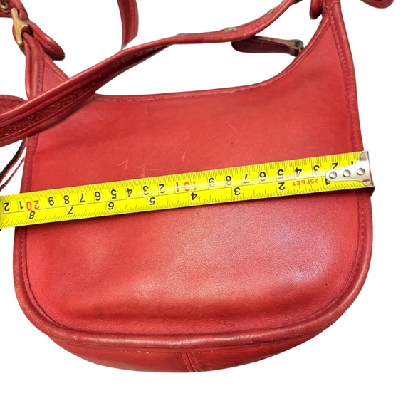 Coach vintage 9950 red leather Janice legacy messenger bag - Picture 15 of 16